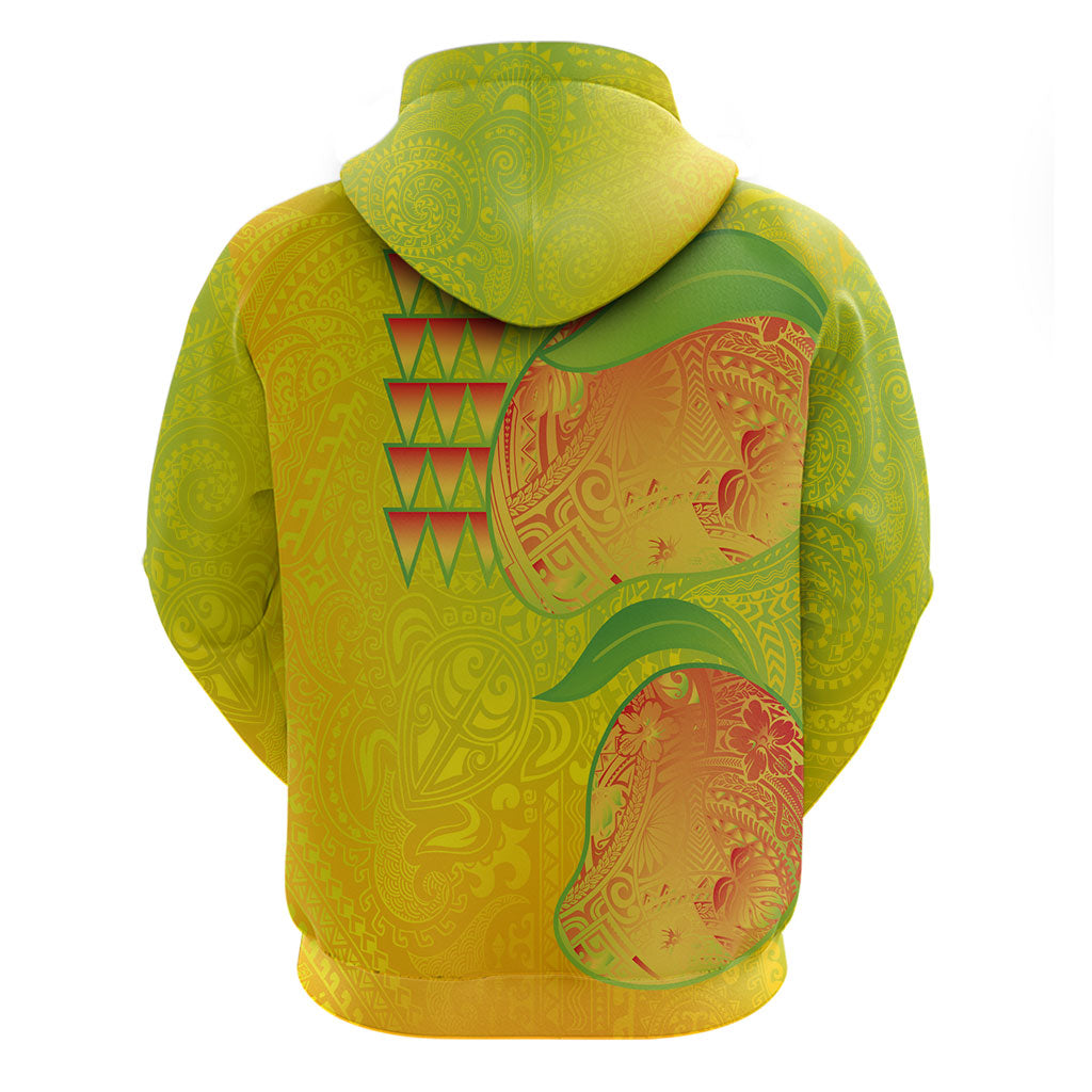 Hawaiian Mango Zip Hoodie Polynesian Art Pattern and Kakau Tattoo LT03 - Polynesian Pride