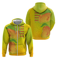 Hawaiian Mango Zip Hoodie Polynesian Art Pattern and Kakau Tattoo LT03 - Polynesian Pride