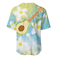 Hawaiian Ukulele Avocado Baseball Jersey Leis and Polynesian Pattern LT03 - Polynesian Pride