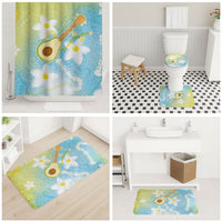 Hawaiian Ukulele Avocado Bathroom Set Leis and Polynesian Pattern LT03 - Polynesian Pride