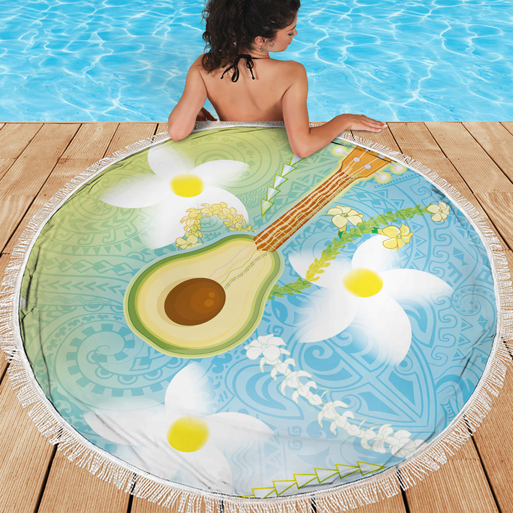 Hawaiian Ukulele Avocado Beach Blanket Leis and Polynesian Pattern LT03 - Polynesian Pride