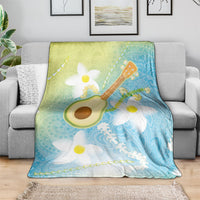 Hawaiian Ukulele Avocado Blanket Leis and Polynesian Pattern LT03 - Polynesian Pride