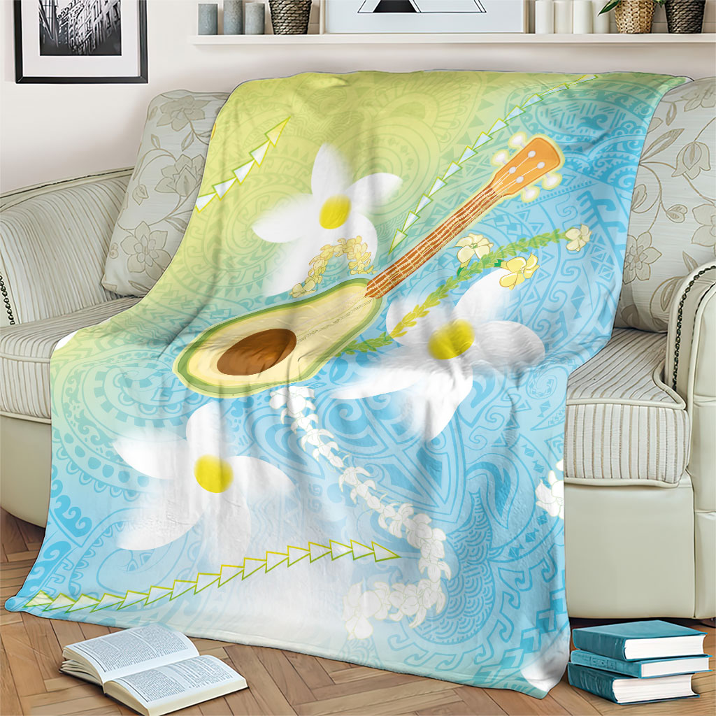Hawaiian Ukulele Avocado Blanket Leis and Polynesian Pattern LT03 - Polynesian Pride