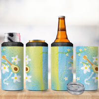 Hawaiian Ukulele Avocado 4 in 1 Can Cooler Tumbler Leis and Polynesian Pattern LT03 - Polynesian Pride