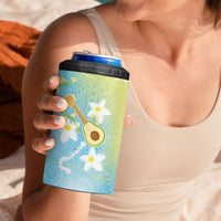 Hawaiian Ukulele Avocado 4 in 1 Can Cooler Tumbler Leis and Polynesian Pattern LT03 - Polynesian Pride