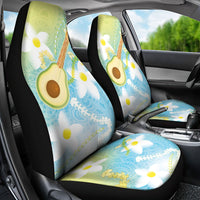 Hawaiian Ukulele Avocado Car Seat Cover Leis and Polynesian Pattern LT03 - Polynesian Pride