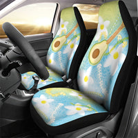 Hawaiian Ukulele Avocado Car Seat Cover Leis and Polynesian Pattern LT03 - Polynesian Pride
