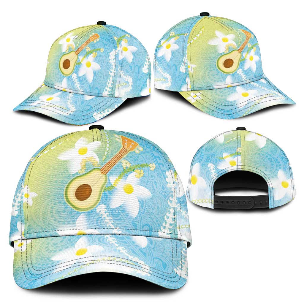 Hawaiian Ukulele Avocado Classic Cap Leis and Polynesian Pattern LT03 - Polynesian Pride