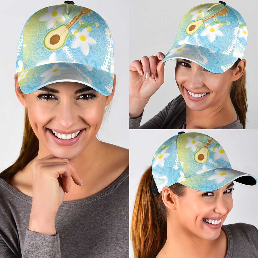 Hawaiian Ukulele Avocado Classic Cap Leis and Polynesian Pattern LT03 - Polynesian Pride