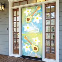 Hawaiian Ukulele Avocado Door Cover Leis and Polynesian Pattern LT03 - Polynesian Pride
