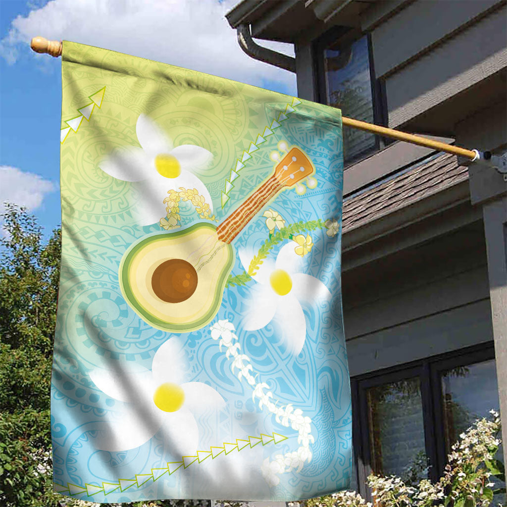 Hawaiian Ukulele Avocado Garden Flag Leis and Polynesian Pattern LT03 - Polynesian Pride