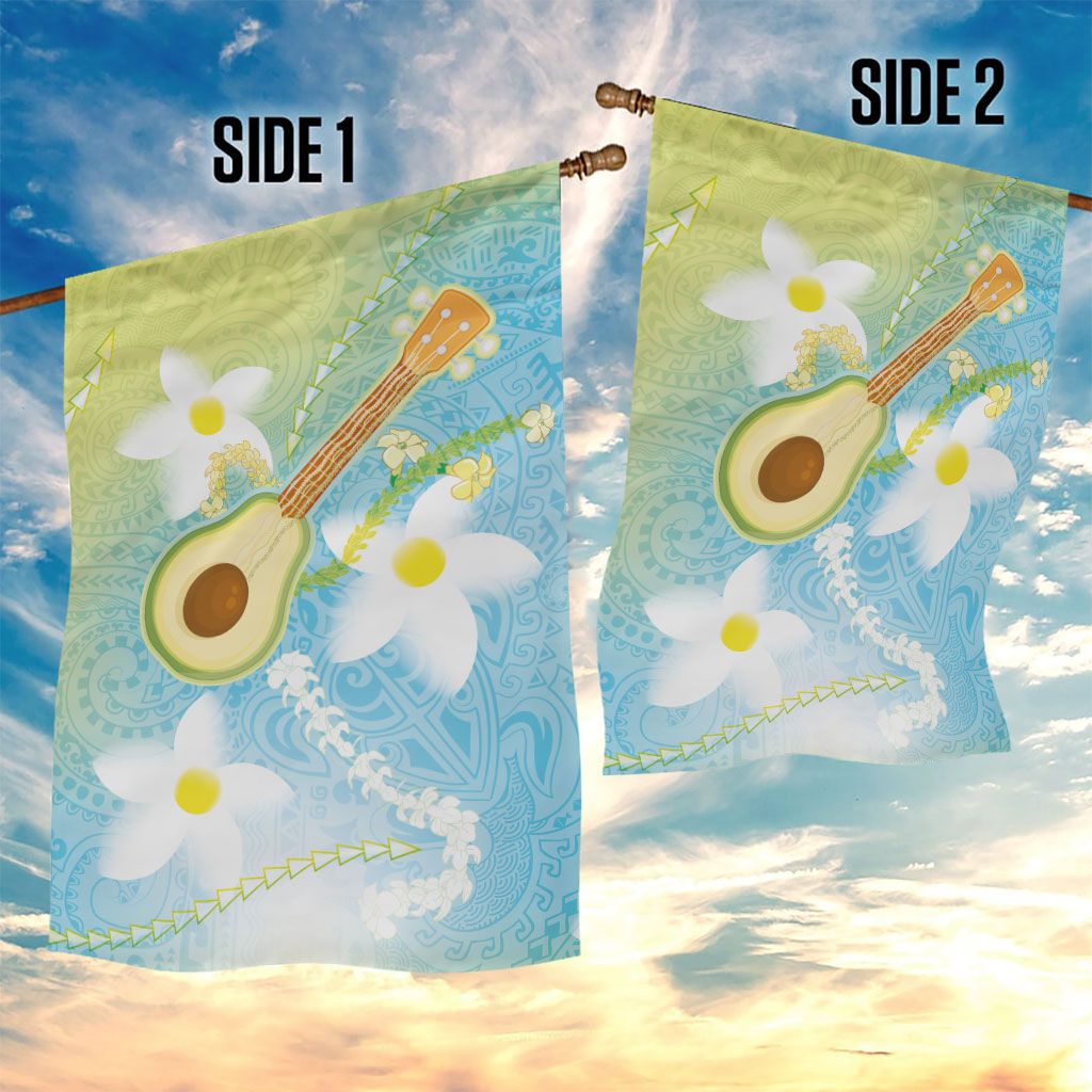 Hawaiian Ukulele Avocado Garden Flag Leis and Polynesian Pattern LT03 - Polynesian Pride