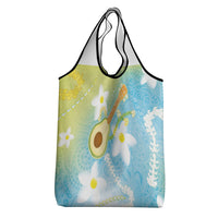 Hawaiian Ukulele Avocado Grocery Bag Leis and Polynesian Pattern LT03 - Polynesian Pride
