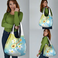 Hawaiian Ukulele Avocado Grocery Bag Leis and Polynesian Pattern LT03 - Polynesian Pride