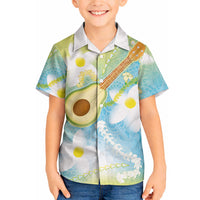 Hawaiian Ukulele Avocado Hawaiian Shirt Leis and Polynesian Pattern LT03 - Polynesian Pride
