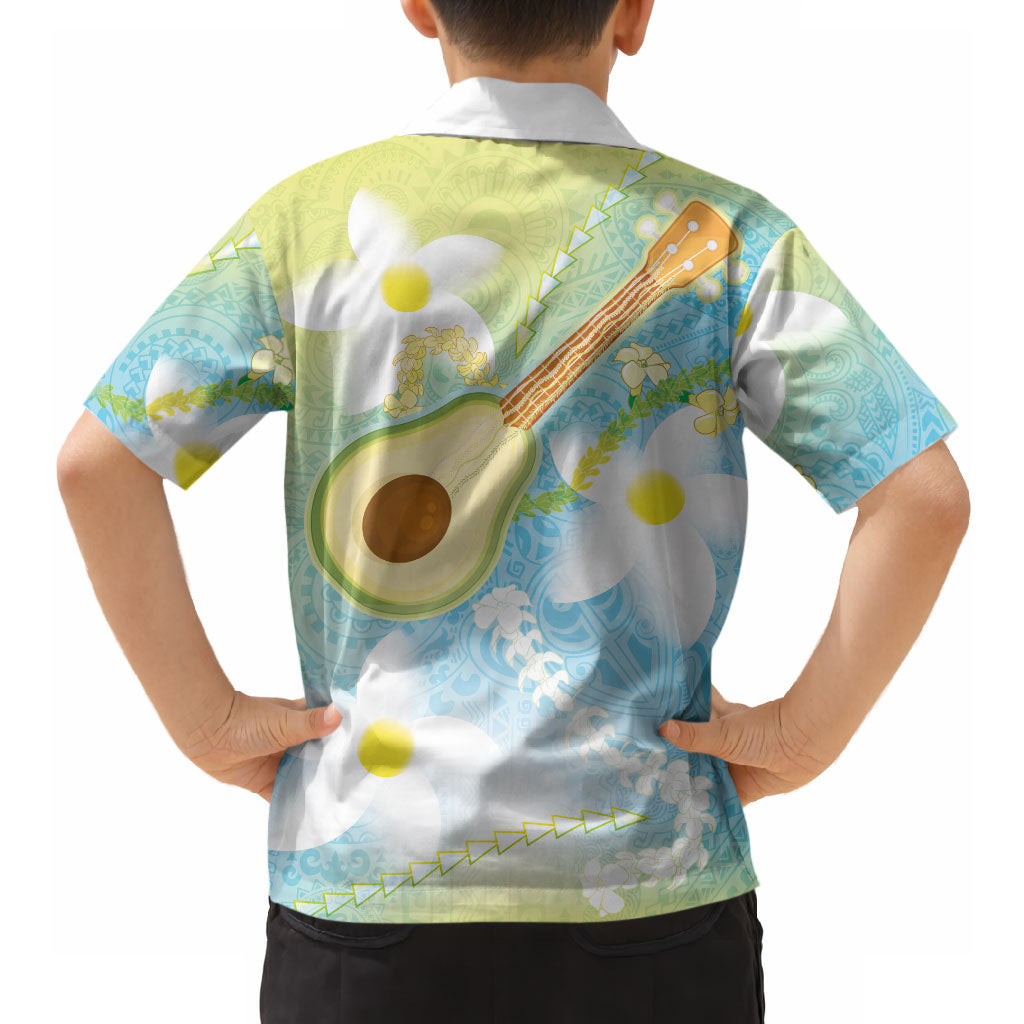 Hawaiian Ukulele Avocado Hawaiian Shirt Leis and Polynesian Pattern LT03 - Polynesian Pride