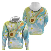 Hawaiian Ukulele Avocado Hoodie Leis and Polynesian Pattern LT03 - Polynesian Pride