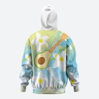 Hawaiian Ukulele Avocado Hoodie Leis and Polynesian Pattern LT03 - Polynesian Pride