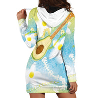 Hawaiian Ukulele Avocado Hoodie Dress Leis and Polynesian Pattern LT03 - Polynesian Pride