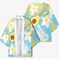 Hawaiian Ukulele Avocado Kimono Leis and Polynesian Pattern LT03 - Polynesian Pride