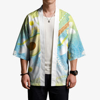 Hawaiian Ukulele Avocado Kimono Leis and Polynesian Pattern LT03 - Polynesian Pride