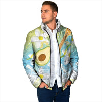 Hawaiian Ukulele Avocado Padded Jacket Leis and Polynesian Pattern LT03 - Polynesian Pride