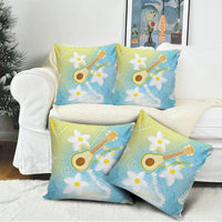 Hawaiian Ukulele Avocado Pillow Cover Leis and Polynesian Pattern LT03 - Polynesian Pride