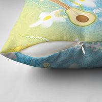 Hawaiian Ukulele Avocado Pillow Cover Leis and Polynesian Pattern LT03 - Polynesian Pride