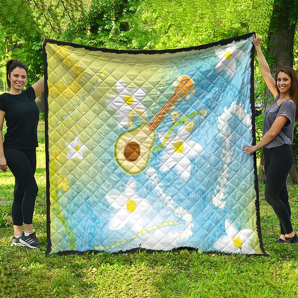 Hawaiian Ukulele Avocado Quilt Leis and Polynesian Pattern LT03 - Polynesian Pride