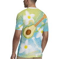 Hawaiian Ukulele Avocado Rugby Jersey Leis and Polynesian Pattern LT03 - Polynesian Pride