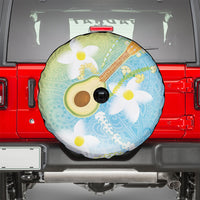 Hawaiian Ukulele Avocado Spare Tire Cover Leis and Polynesian Pattern LT03 - Polynesian Pride