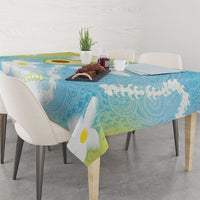 Hawaiian Ukulele Avocado Tablecloth Leis and Polynesian Pattern LT03 - Polynesian Pride