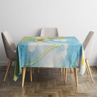 Hawaiian Ukulele Avocado Tablecloth Leis and Polynesian Pattern LT03 - Polynesian Pride
