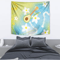 Hawaiian Ukulele Avocado Tapestry Leis and Polynesian Pattern LT03 - Polynesian Pride