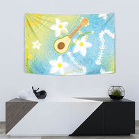 Hawaiian Ukulele Avocado Tapestry Leis and Polynesian Pattern LT03 - Polynesian Pride