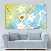 Hawaiian Ukulele Avocado Tapestry Leis and Polynesian Pattern LT03 - Polynesian Pride