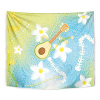 Hawaiian Ukulele Avocado Tapestry Leis and Polynesian Pattern LT03 - Polynesian Pride