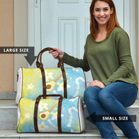 Hawaiian Ukulele Avocado Travel Bag Leis and Polynesian Pattern LT03 - Polynesian Pride
