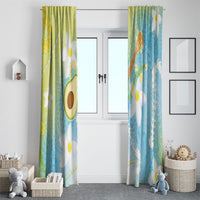 Hawaiian Ukulele Avocado Window Curtain Leis and Polynesian Pattern LT03 - Polynesian Pride