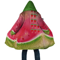 Hawaiian Watermelon Cloak with Kakau Art Tattoo LT03 Unisex Multicolor - Polynesian Pride