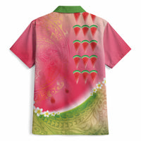 Hawaiian Watermelon Hawaiian Shirt with Kakau Art Tattoo LT03 - Polynesian Pride
