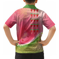 Hawaiian Watermelon Hawaiian Shirt with Kakau Art Tattoo LT03 - Polynesian Pride