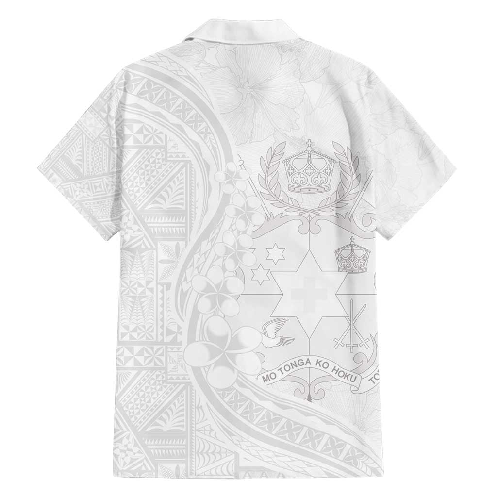Tonga Faka Sepitema Family Matching Long Sleeve Bodycon Dress and Hawaiian Shirt Ngatu Pattern with Plumeria and Hibiscus LT03 - Polynesian Pride