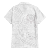 Tonga Faka Sepitema Family Matching Short Sleeve Bodycon Dress and Hawaiian Shirt Ngatu Pattern with Plumeria and Hibiscus LT03 - Polynesian Pride