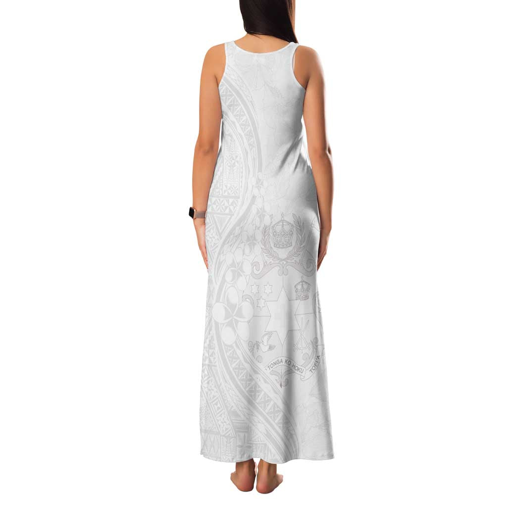 Tonga Faka Sepitema Family Matching Tank Maxi Dress and Hawaiian Shirt Ngatu Pattern with Plumeria and Hibiscus LT03 - Polynesian Pride