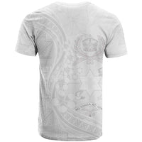 Tonga Faka Sepitema T Shirt Ngatu Pattern with Plumeria and Hibiscus