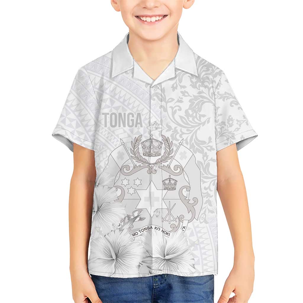 Tonga Faka Sepitema Hawaiian Shirt Ngatu and Floral Pattern with Blooming Hibiscus LT03 - Polynesian Pride