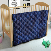 Hawaiian Turtle and Shark Quilt Kakau Tribal with Polynesian Pattern Blue Color LT03 - Polynesian Pride