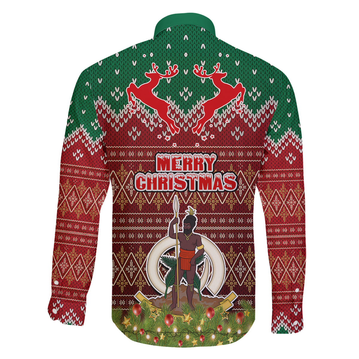 Vanuatu Christmas Family Matching Mermaid Dress and Hawaiian Shirt Pig Tusk Beautiful Merry Xmas Snowflake LT03 - Polynesian Pride