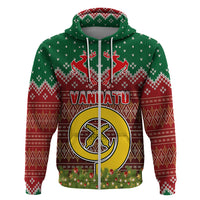Personalised Vanuatu Christmas Hoodie Pig Tusk Beautiful Merry Xmas Snowflake LT03 - Polynesian Pride